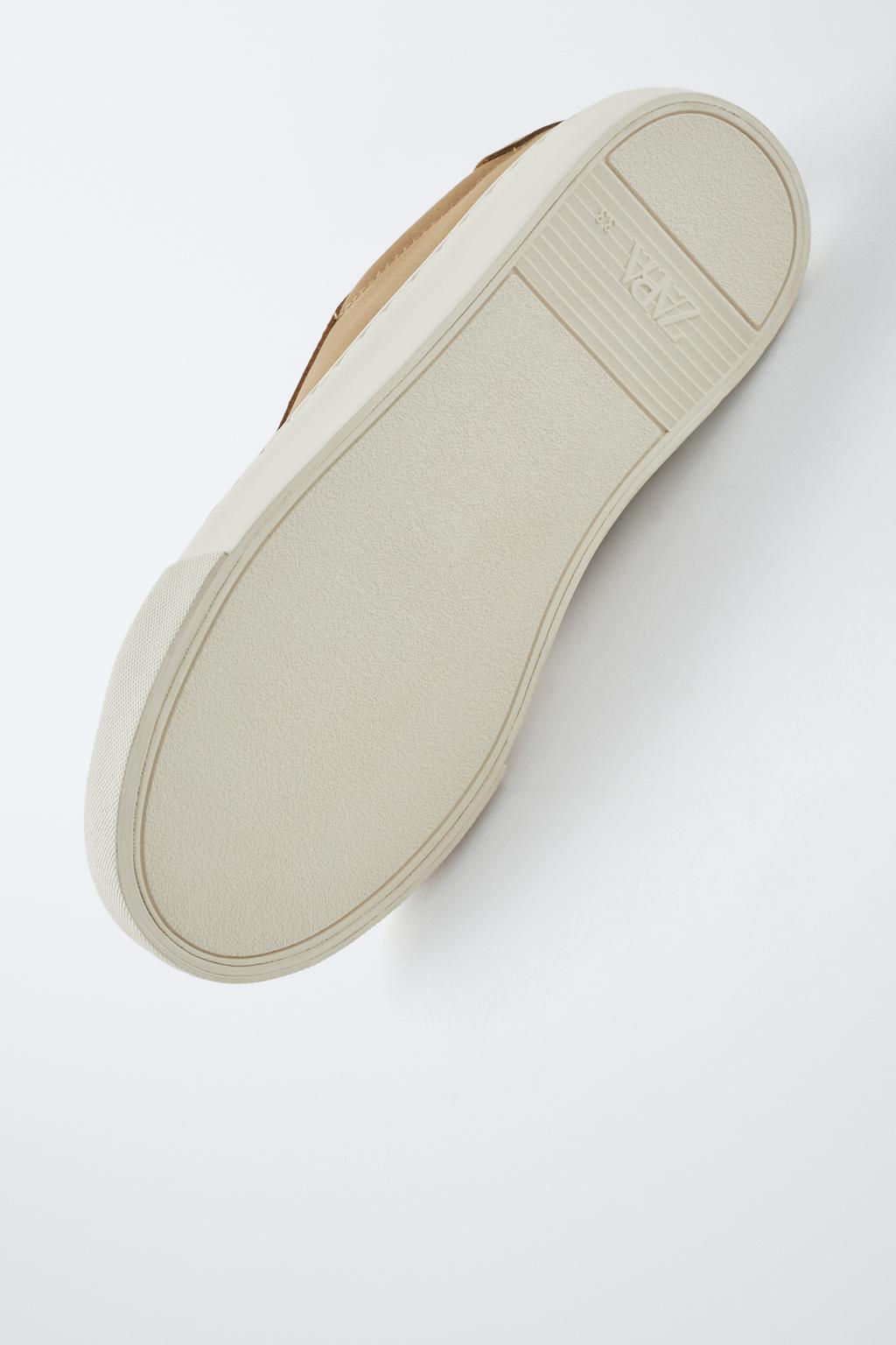 MINIMALIST LACE-UP SNEAKERS - Zara фото 6