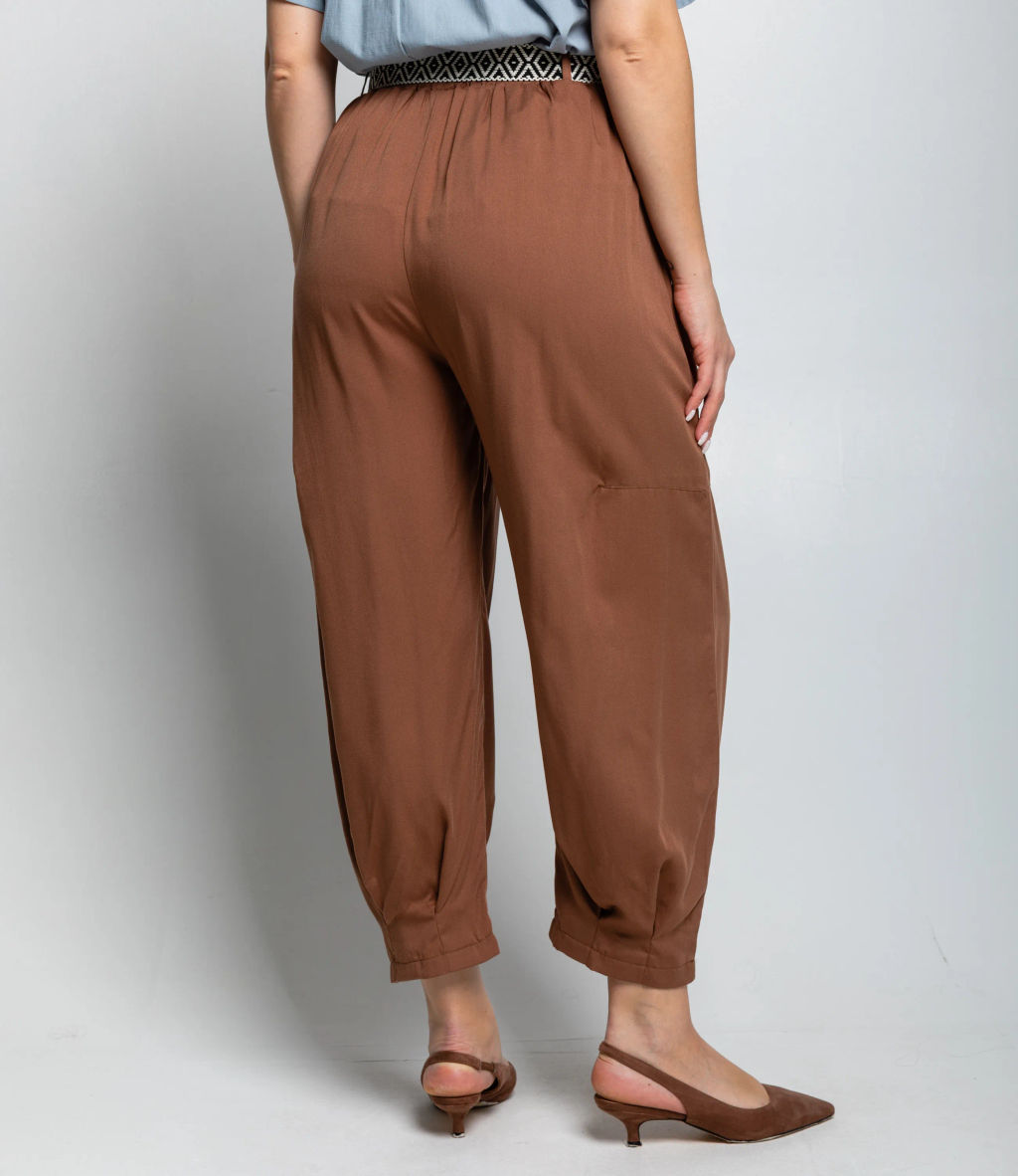 Брюки #ОКТ085008, коричневый - Dommod фото 4