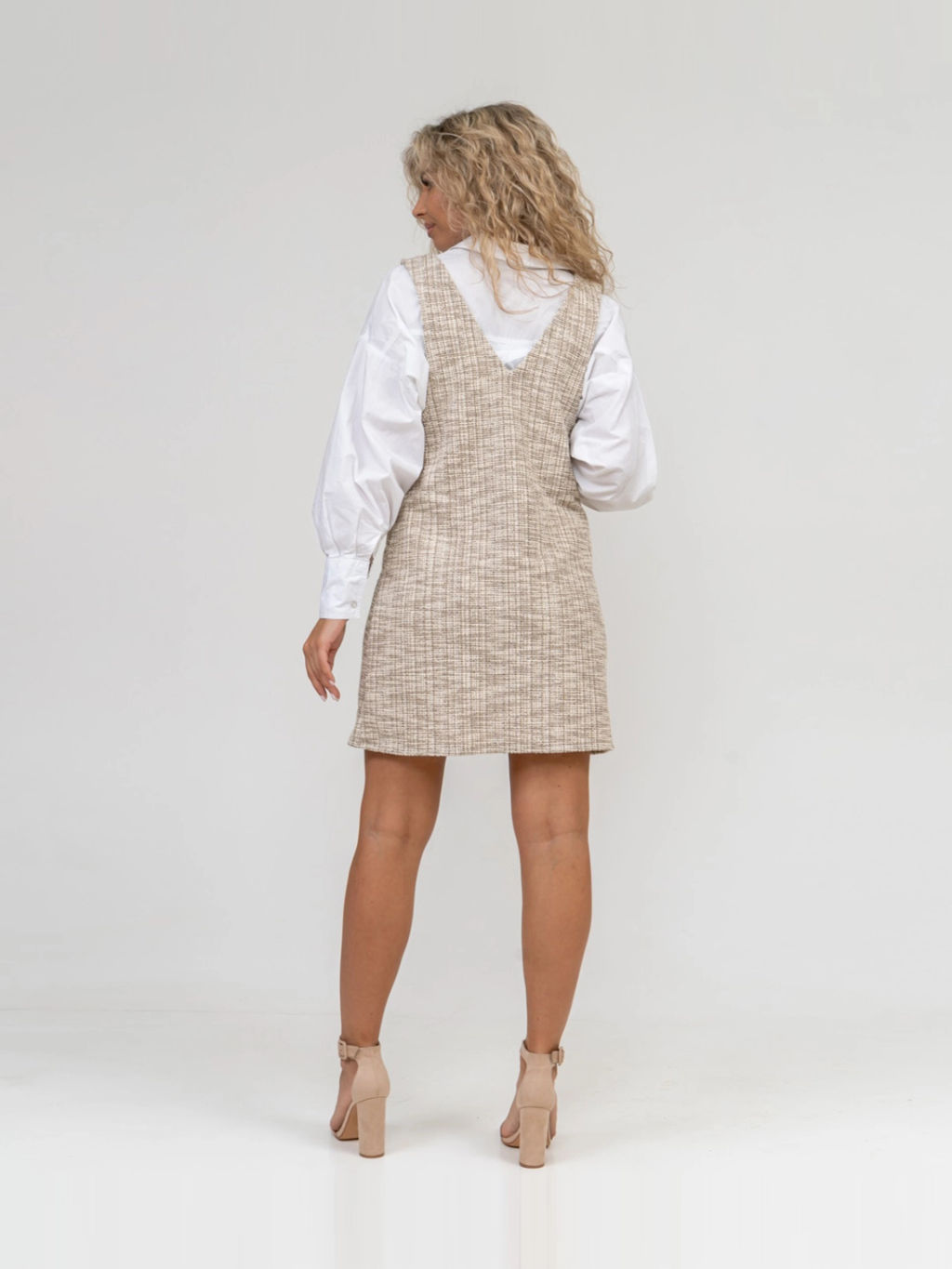 Сарафан женский, цвет белый