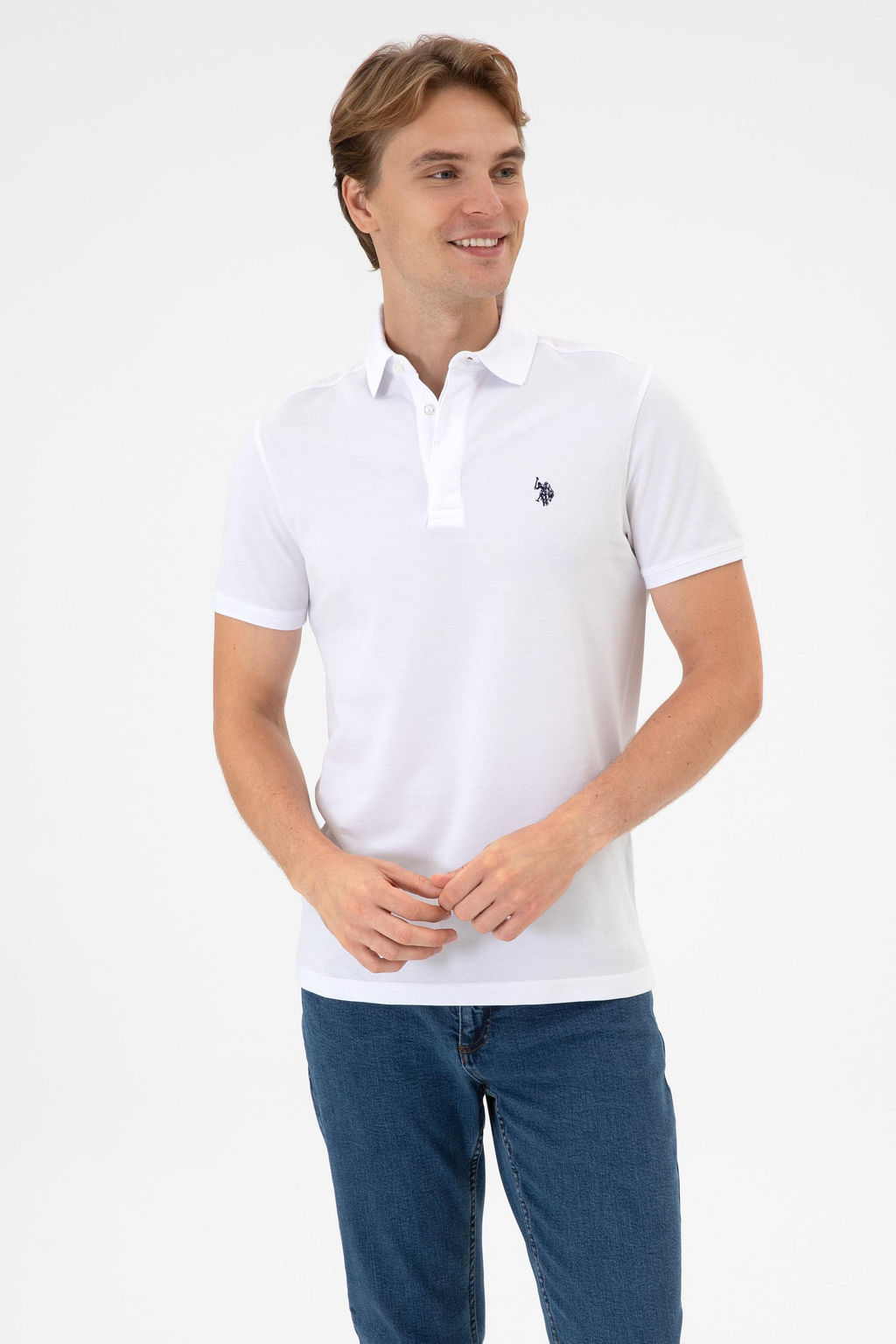 Erkek Beyaz Basic Ti__rt - U.s. polo assn фото 3