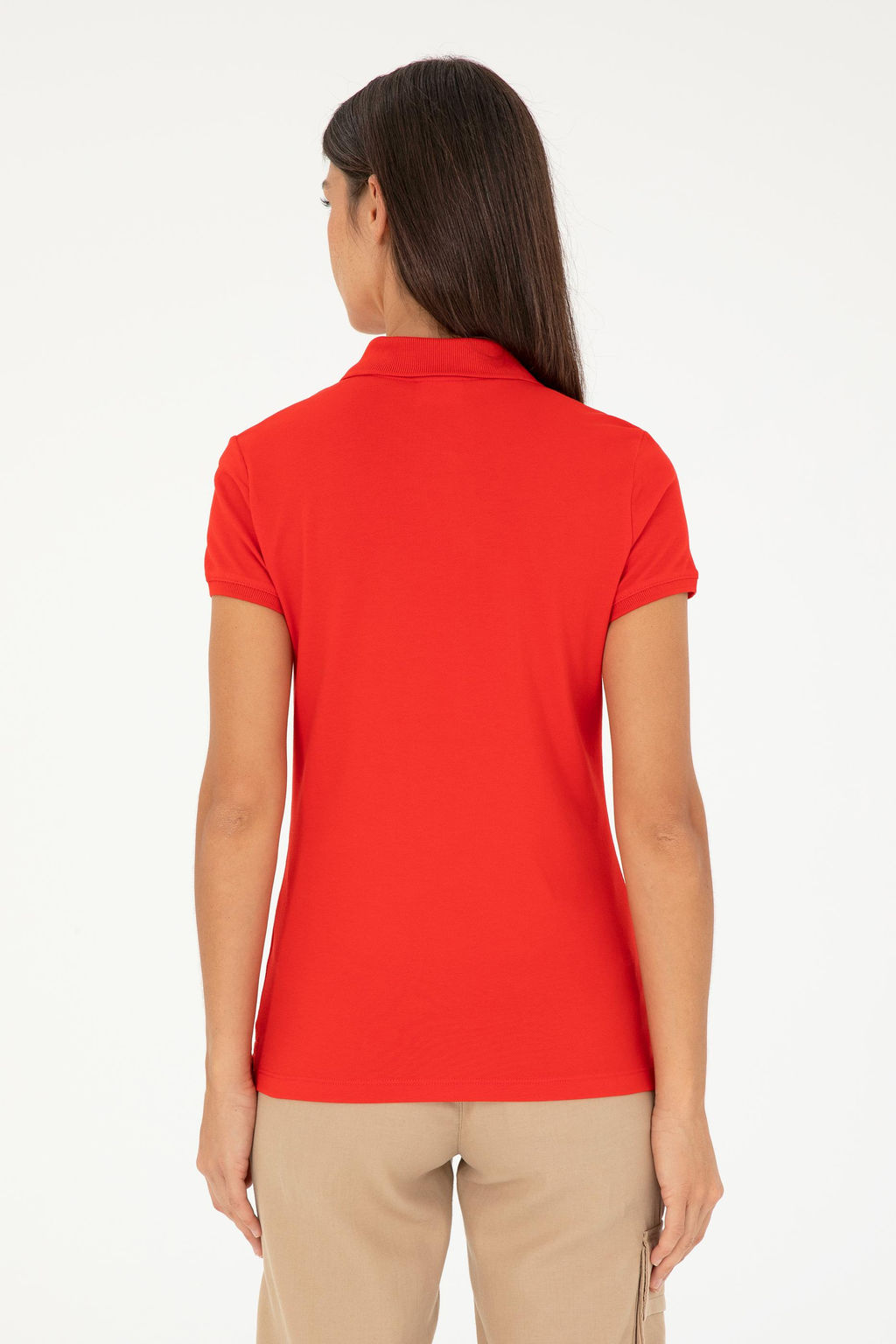 Женская красная базовая футболка Неожиданная скидка в корзине - U.s. polo assn фото 12