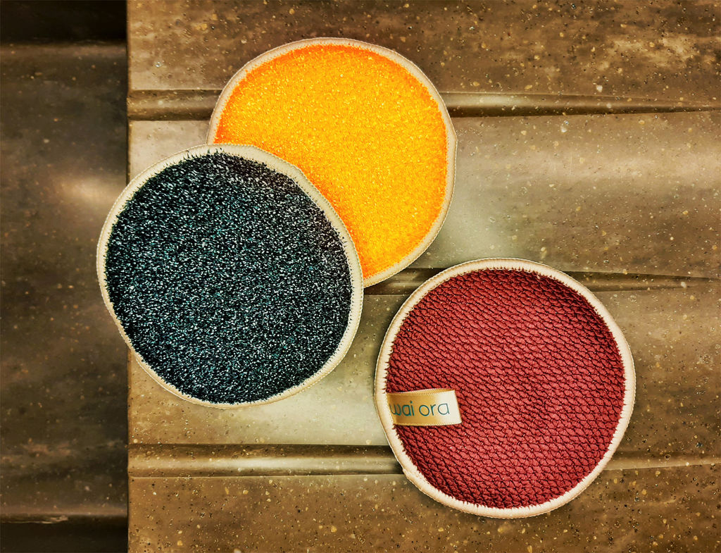 Спонж для мытья посуды Sparkle (Оранжевый) - Wai ora фото 9