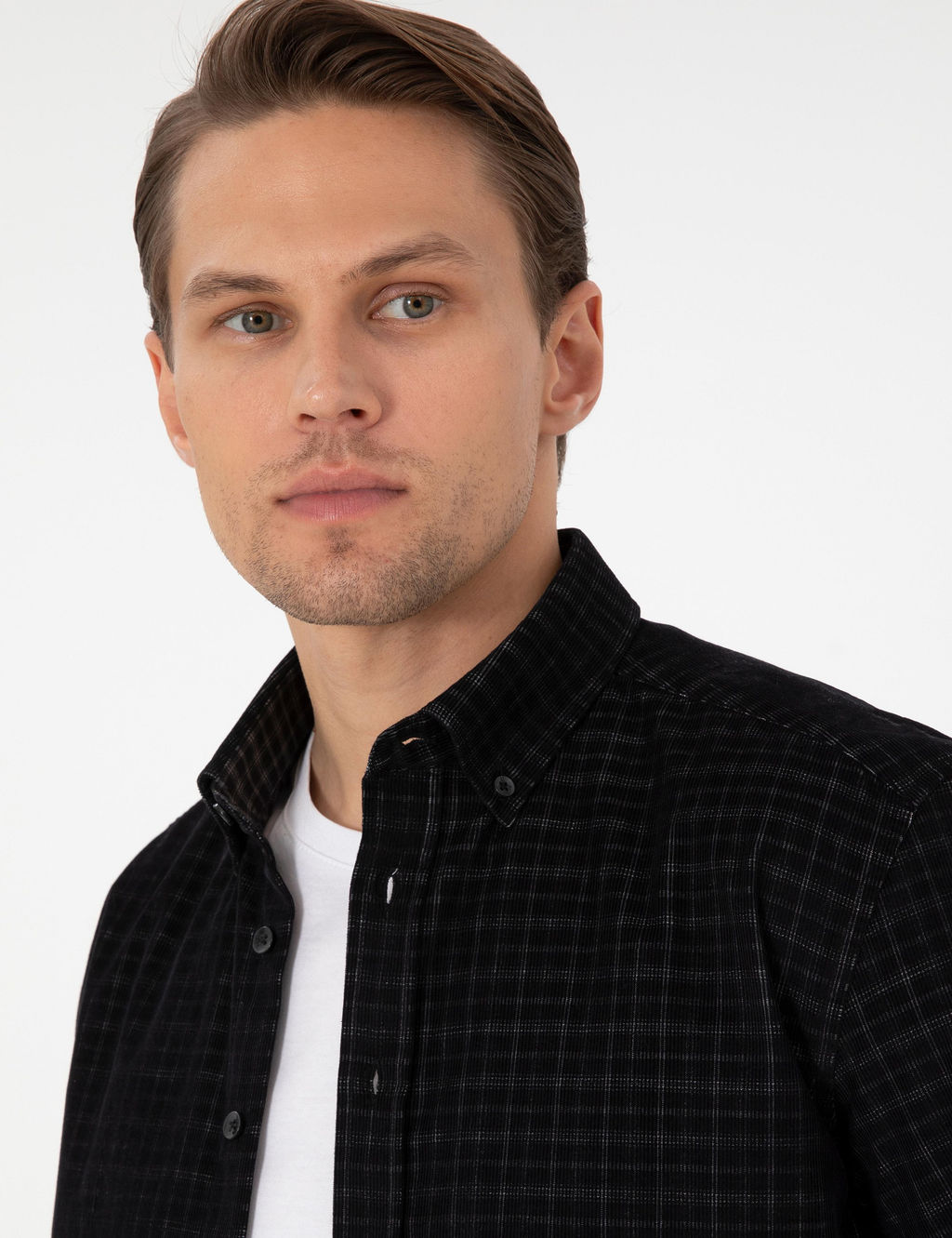 Siyah Regular Fit Uzun Kollu G_mlek