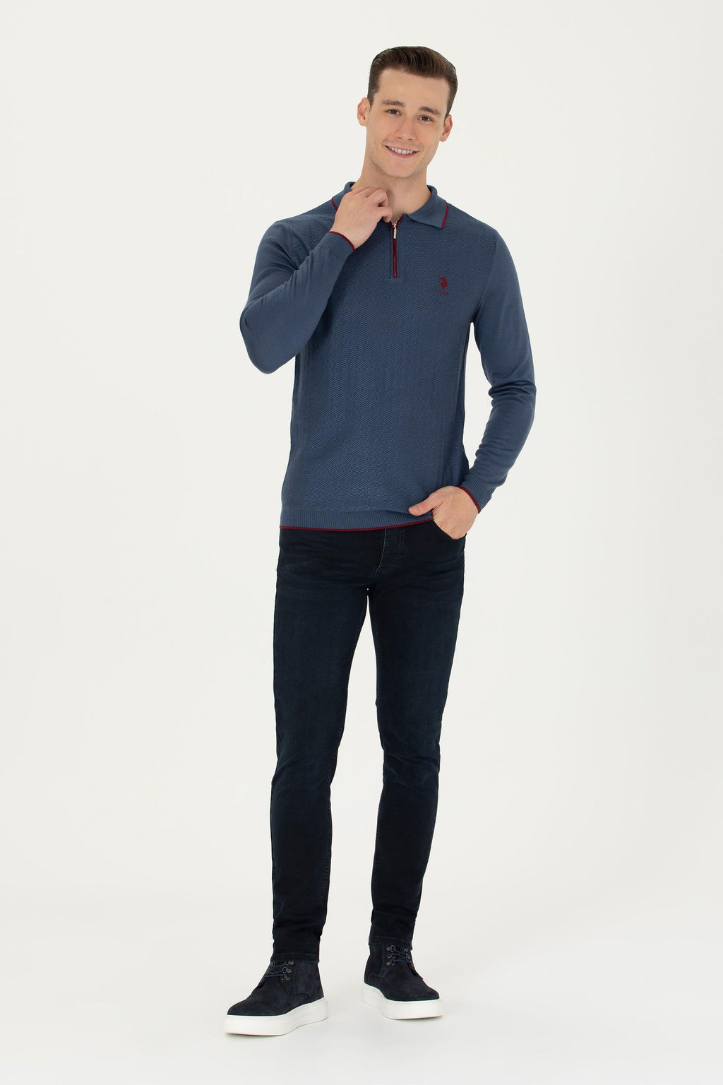 U. S. Polo Assn / Мужской свитер цвета индиго - U.s. polo assn фото 18