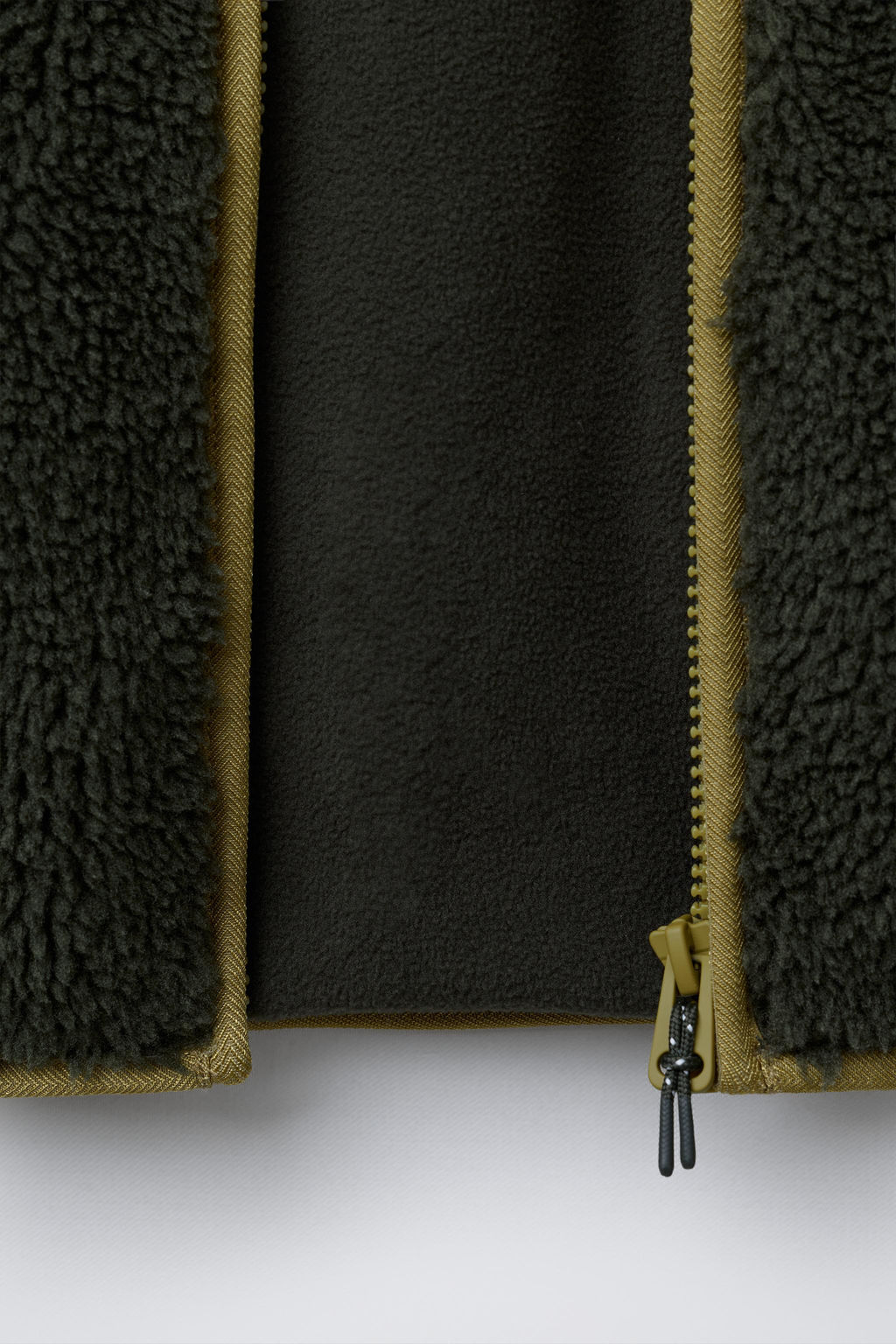 CAZADORA BORREGUILLO COLOR BLOCK / Khaki - Zara фото 13