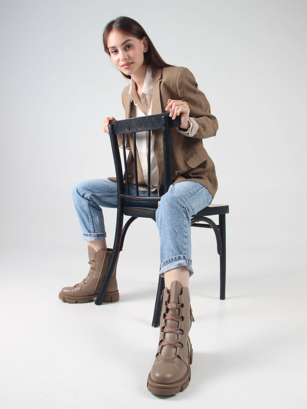 Ботинки 418.21074nut.cocoa flotter/шерсть