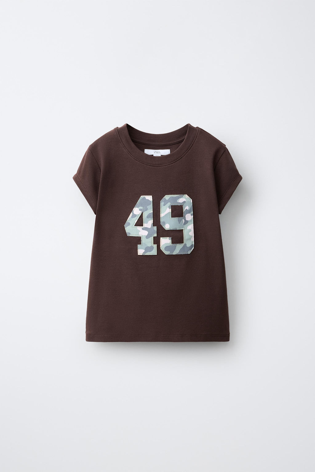 CAMISETA PARCHE CAMUFLAJE / Marr?n - Zara фото 2
