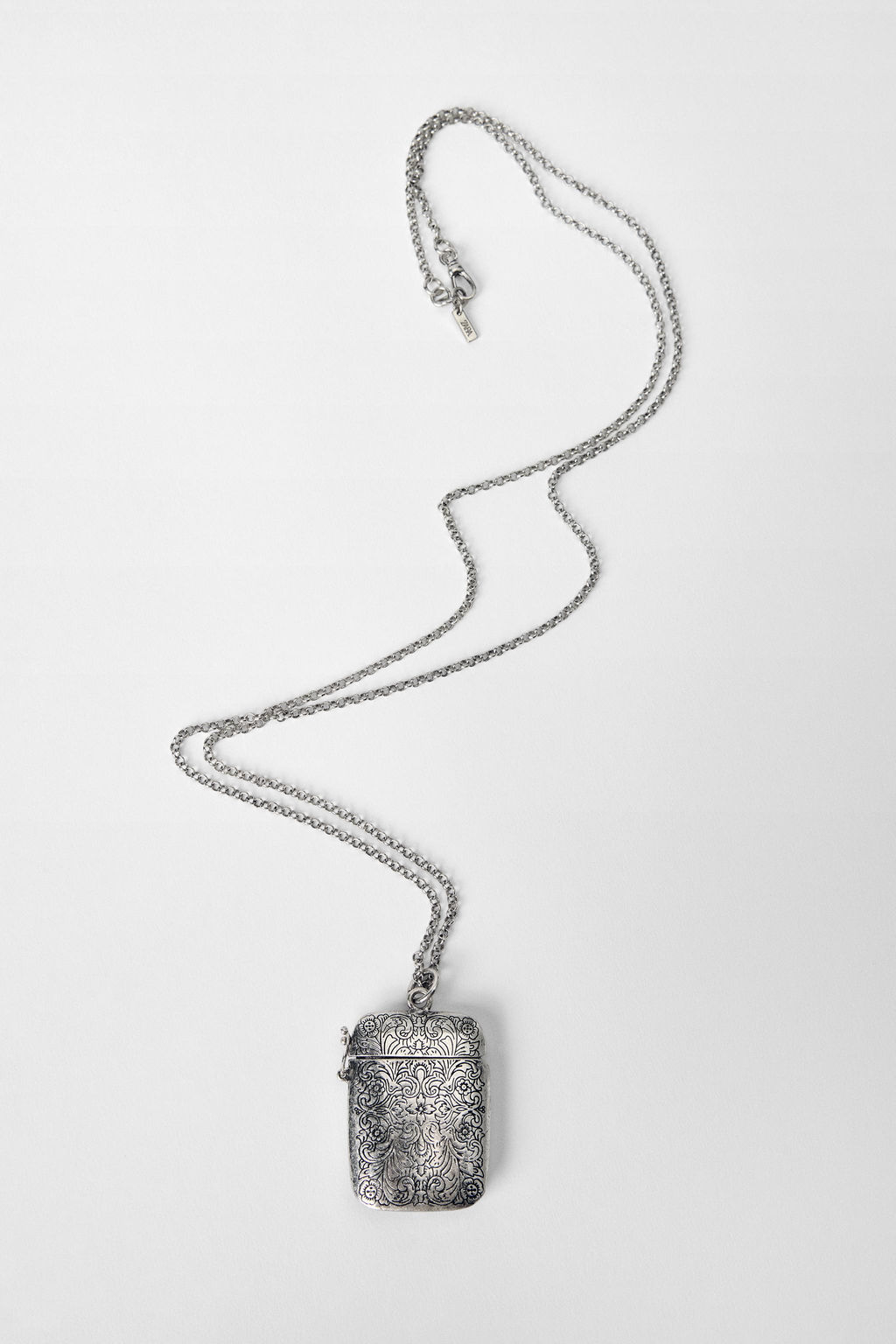 LONG ENGRAVED BOX NECKLACE KATE MOSS X ZARA  фото 2