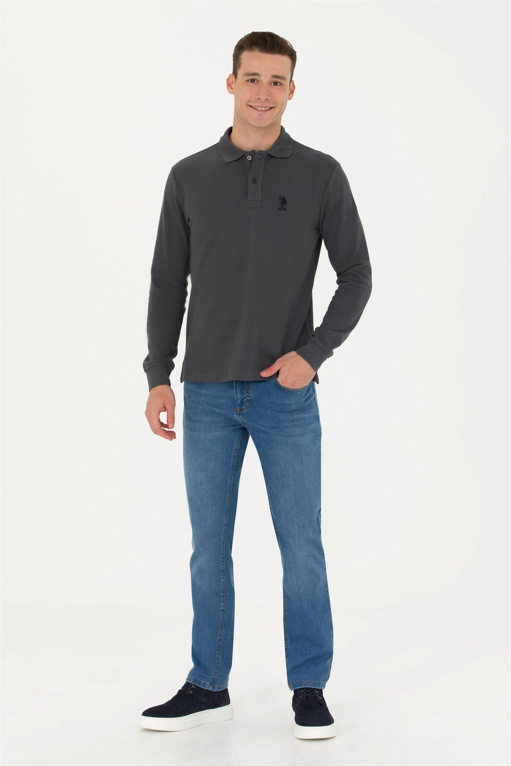 U. S. Polo Assn / Мужские голубые джинсовые брюки - U.s. polo assn фото 3