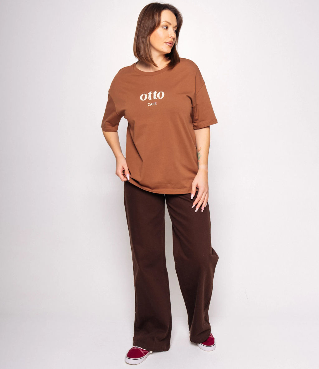 Футболка #КТ25061, коричневый