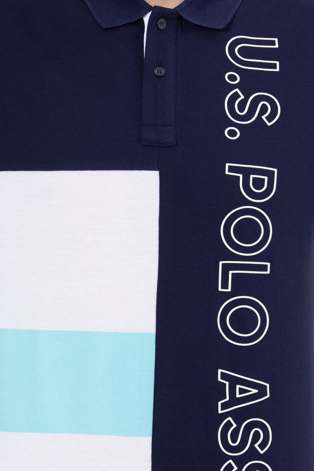 U. S. Polo Assn Мужская темно-синяя футболка с воротником-поло - U.s. polo assn фото 6