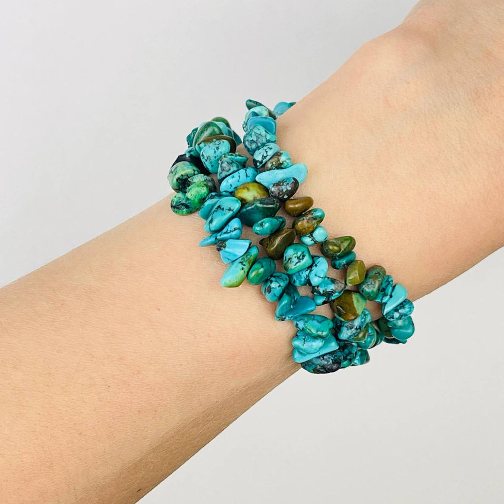 Бусины для украшений из Бирюзы крошка 41 см