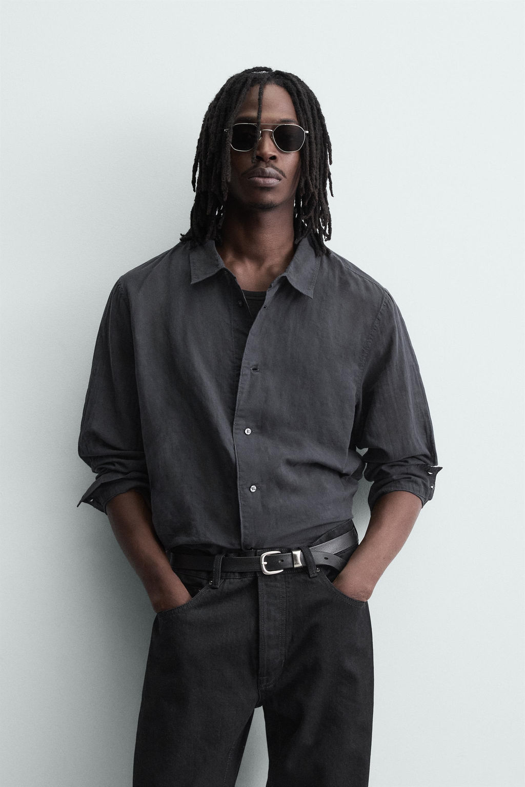 FLUID DENIM SHIRT - Zara фото 2