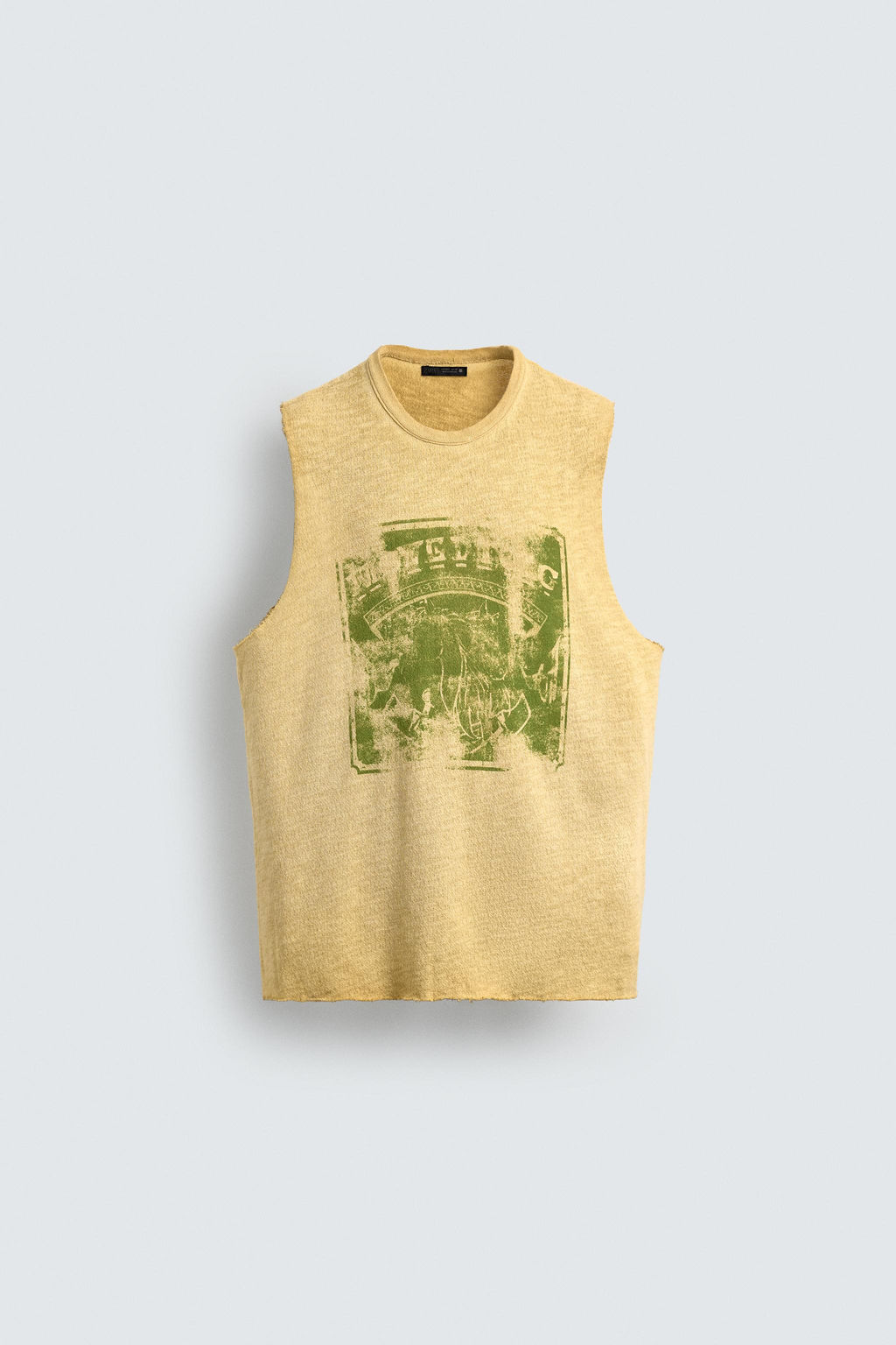 WASHED PRINTED KNIT TANK TOP - Zara фото 7