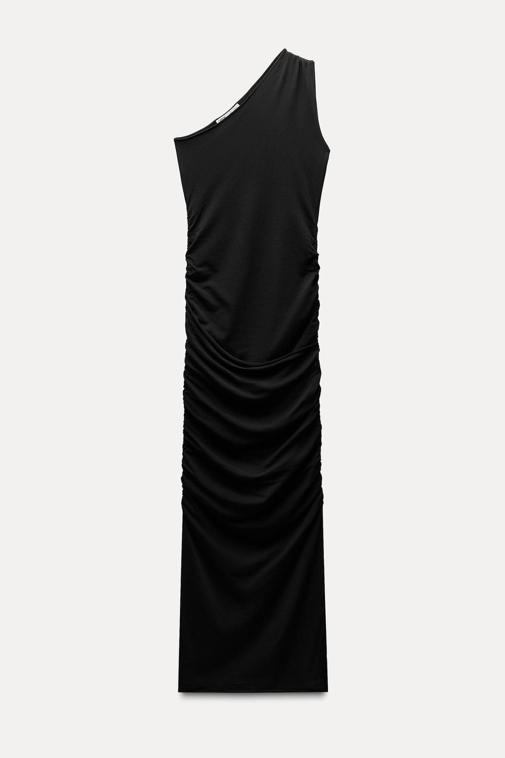DRAPED MIDI DRESS - Zara фото 8