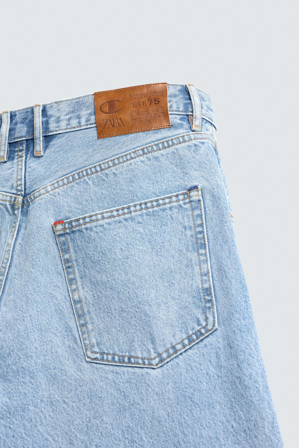 LOOSE TAPERED FIT JEANS CHAMPION® X ZARA  фото 10