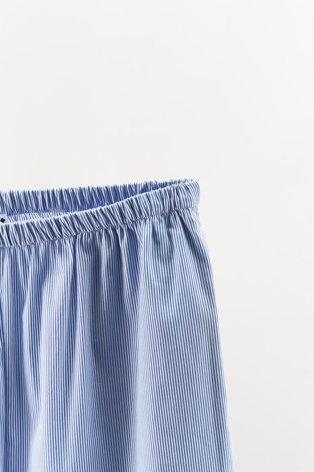 VELVET STRIPE PYJAMA BOTTOMS - Zara фото 5