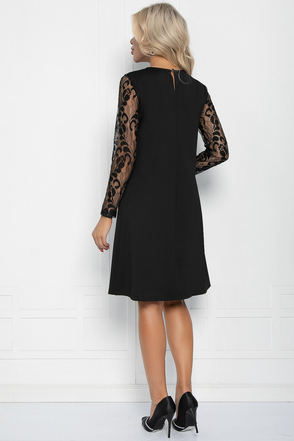 Платье Кружевная нежность (черное) П11398 - Lt collection фото 2