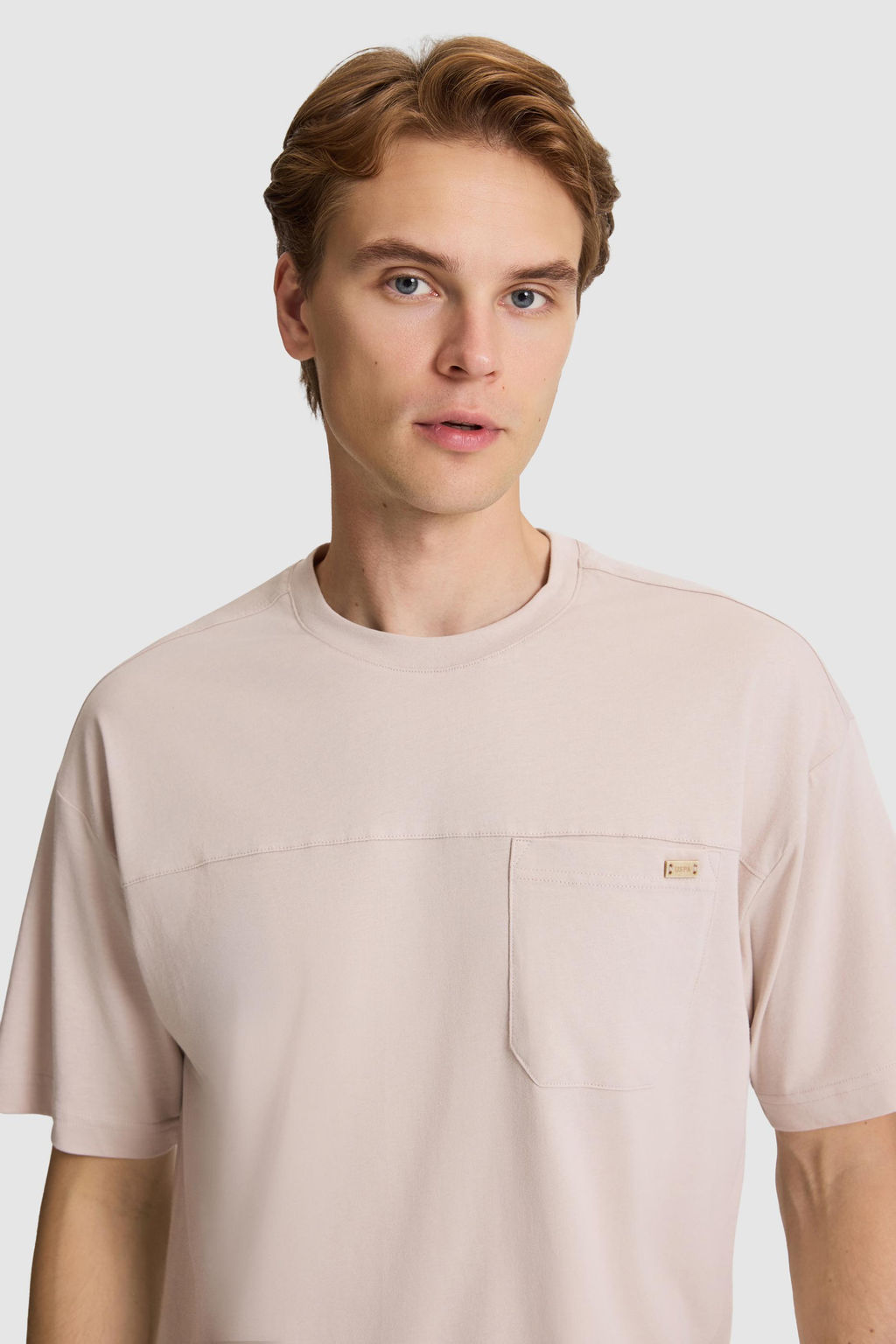 Erkek Ta_ Comfort Fit Bisiklet Yaka Ti__rt