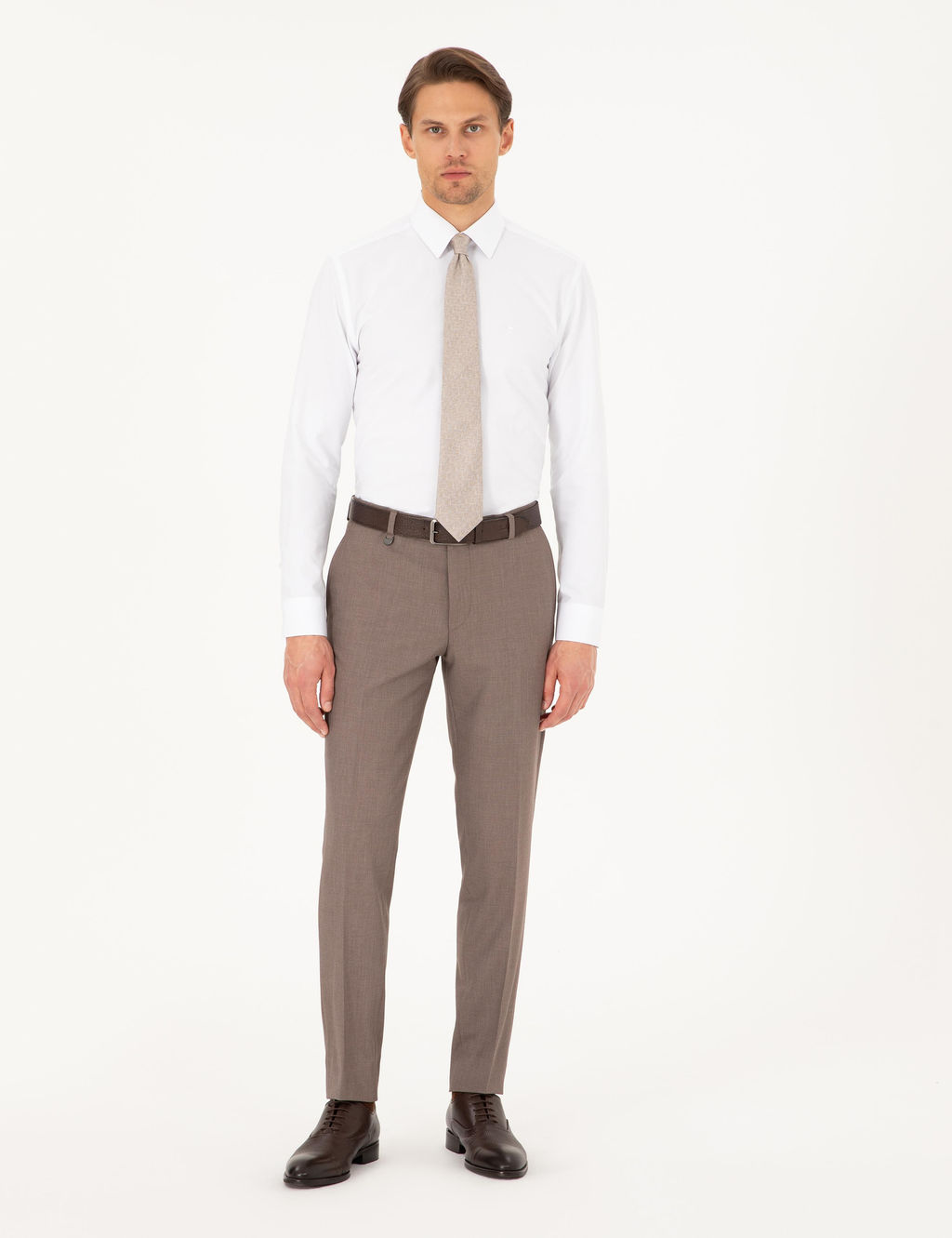 A__k Kahverengi Ex. Slim Fit Kuma_ Pantolon - Pierre cardin фото 3