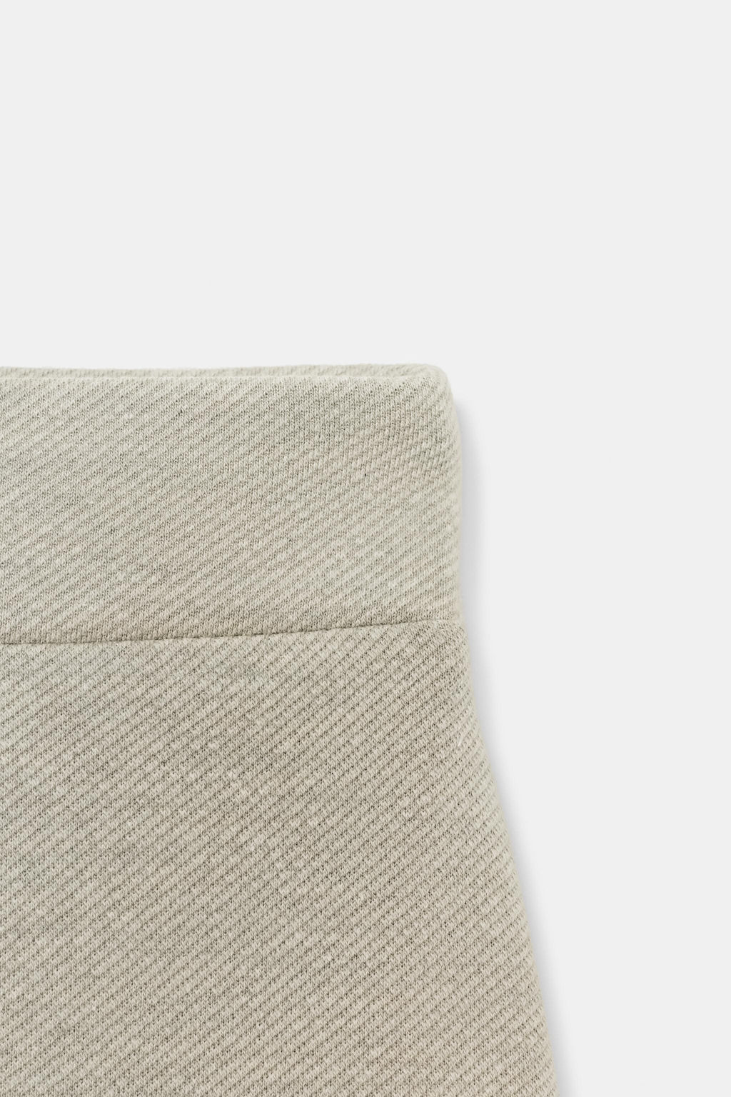 WIDE-LEG TWILL TROUSERS