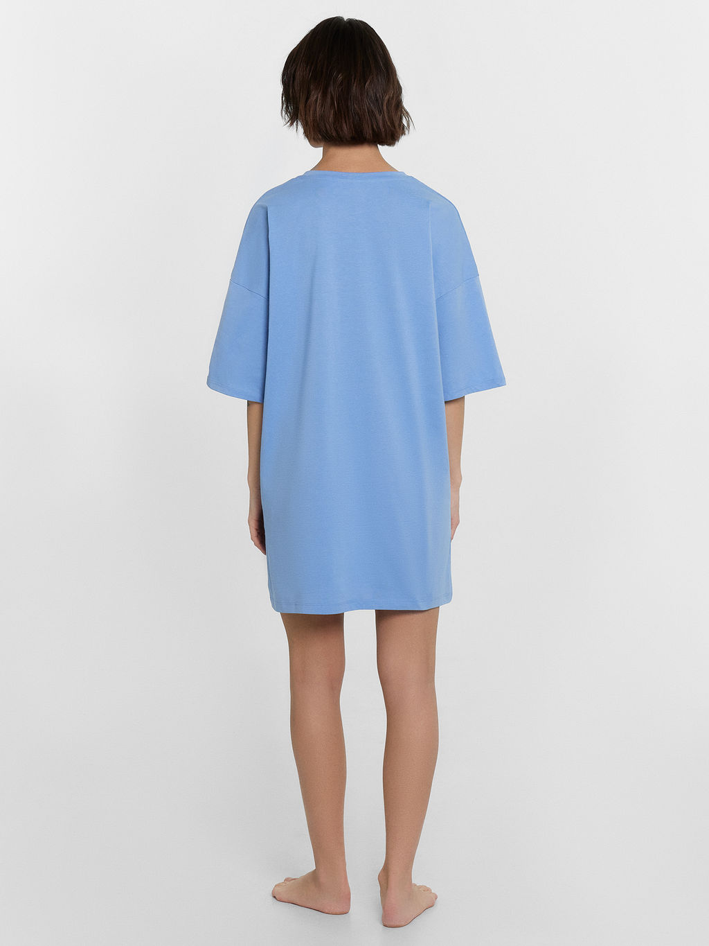 Туника женская синяя с принтом св.синий +печать 512079 - Mark formelle фото 3