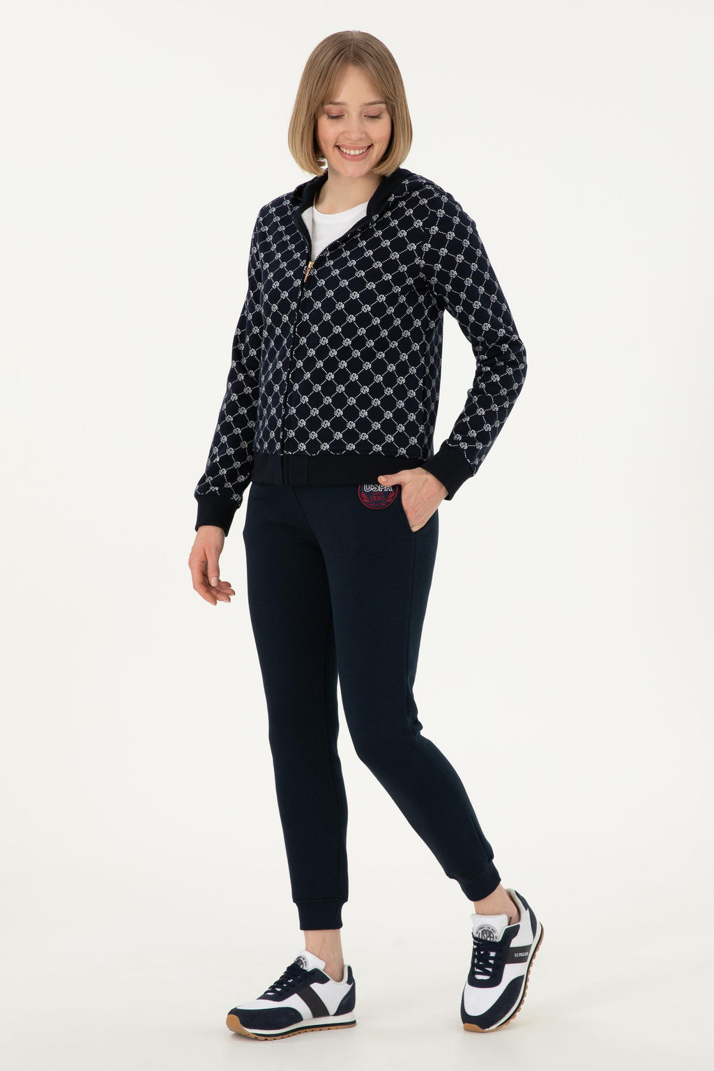 Женский темно-синий свитшот Неожиданная скидка в корзине - U.s. polo assn фото 4