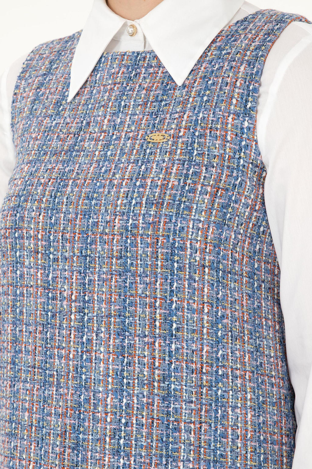 Женское синее тканое платье Неожиданная скидка в корзине - U.s. polo assn фото 6