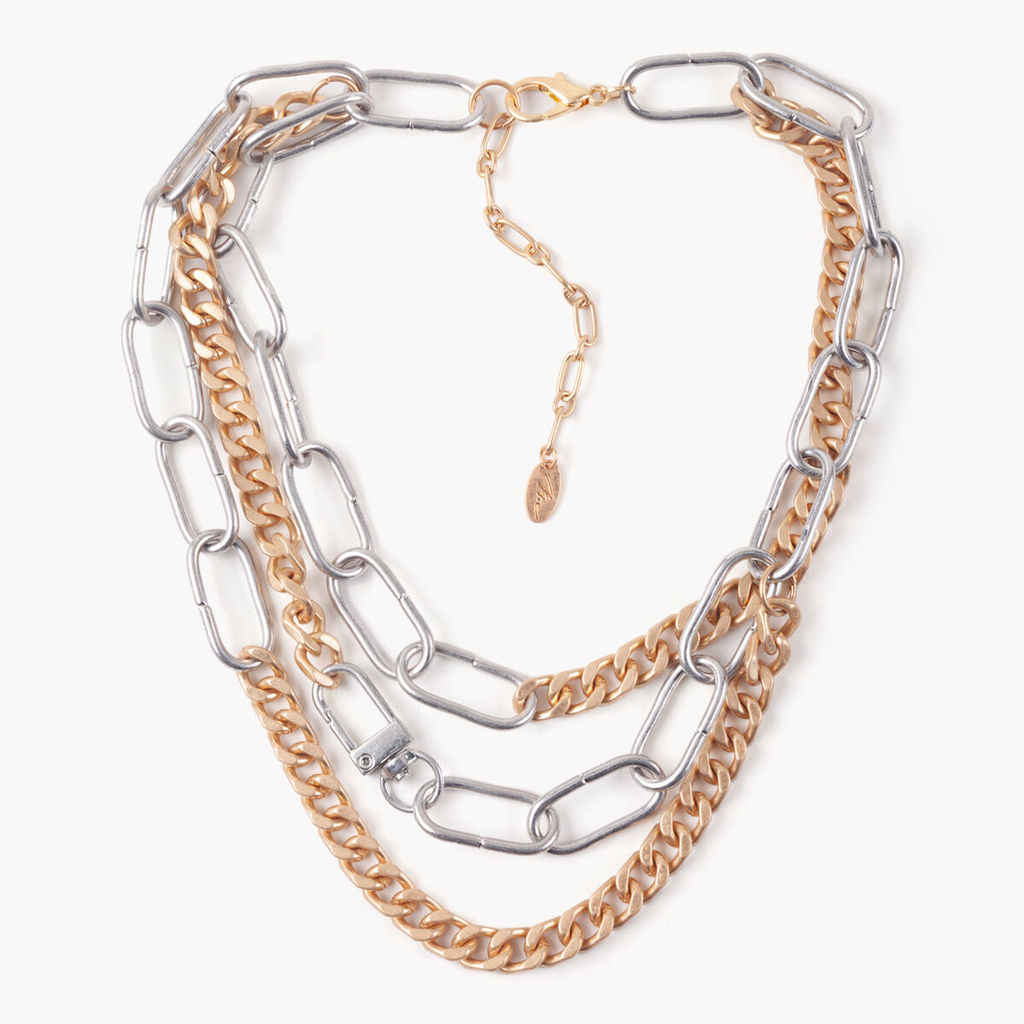 Ожерелье из цепей разной длинны - Модные истории фото 3