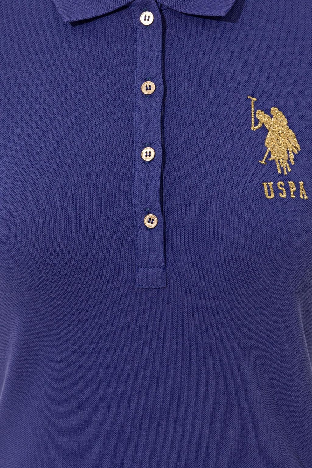 Женское синее вязаное платье - U.s. polo assn фото 5