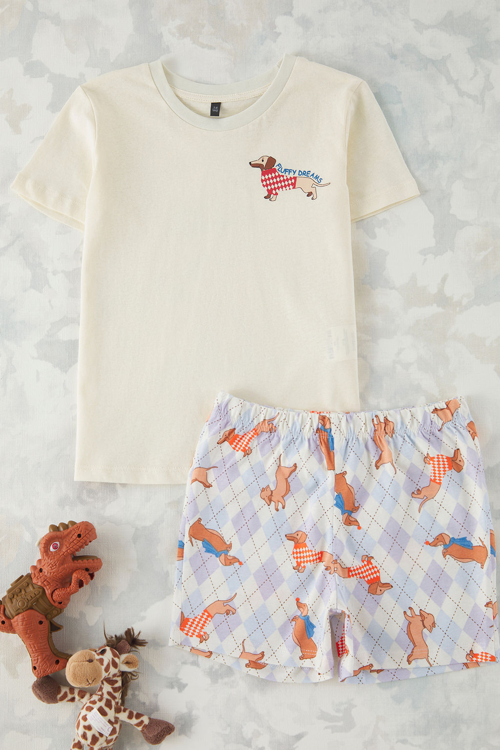 Mavi Erkek Cocuk %100 Pamuk Animal Bask?l? Family Pack/Aile Orme Pijama Tak?m? TKDSS25PT00029 - Trendyolmilla фото 4