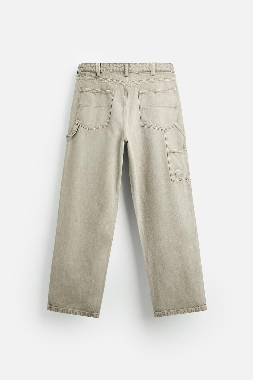 FADED CARPENTER POCKET TROUSERS - Zara фото 16