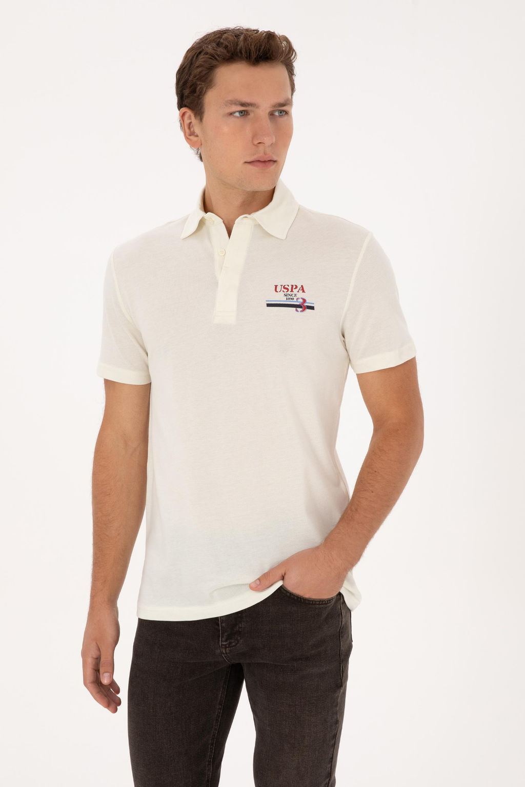 Erkek Krem Ti__rt - U.s. polo assn фото 3