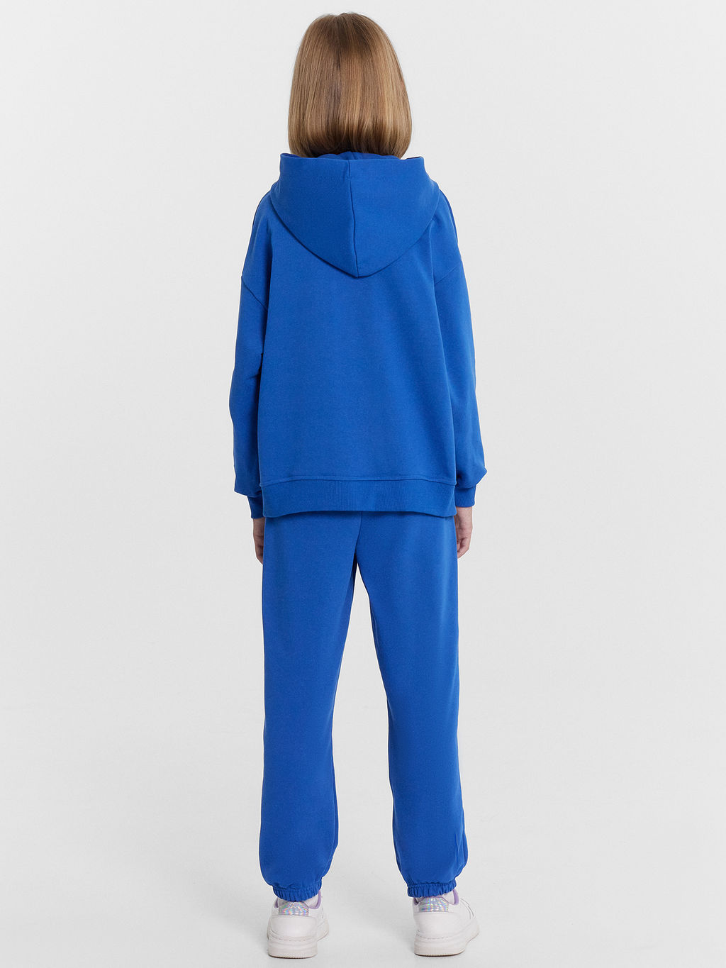 Комплект для девочек (жакет, брюки) синий с печатью - Mark formelle фото 4