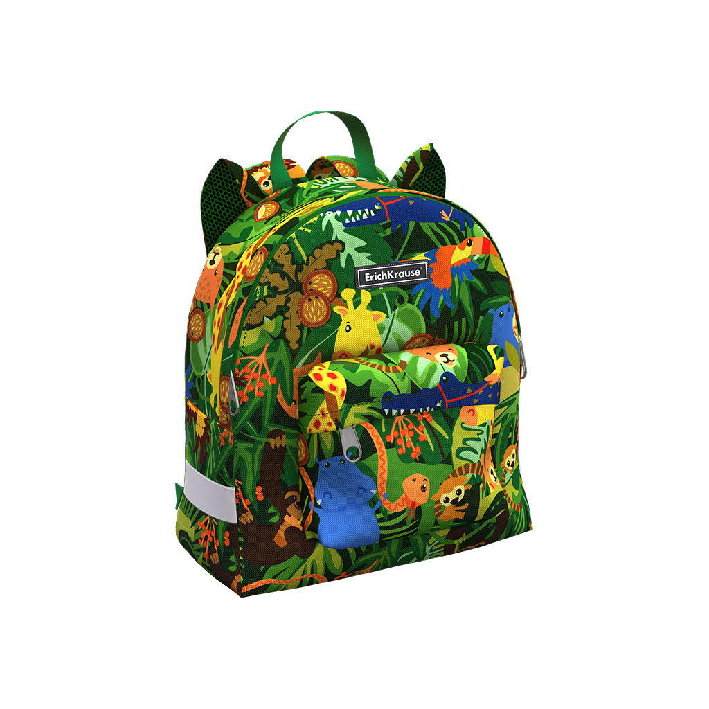 Цена за 1 шт. Рюкзак ErichKrause EasyLine® Mini Animals 6L Jungle
