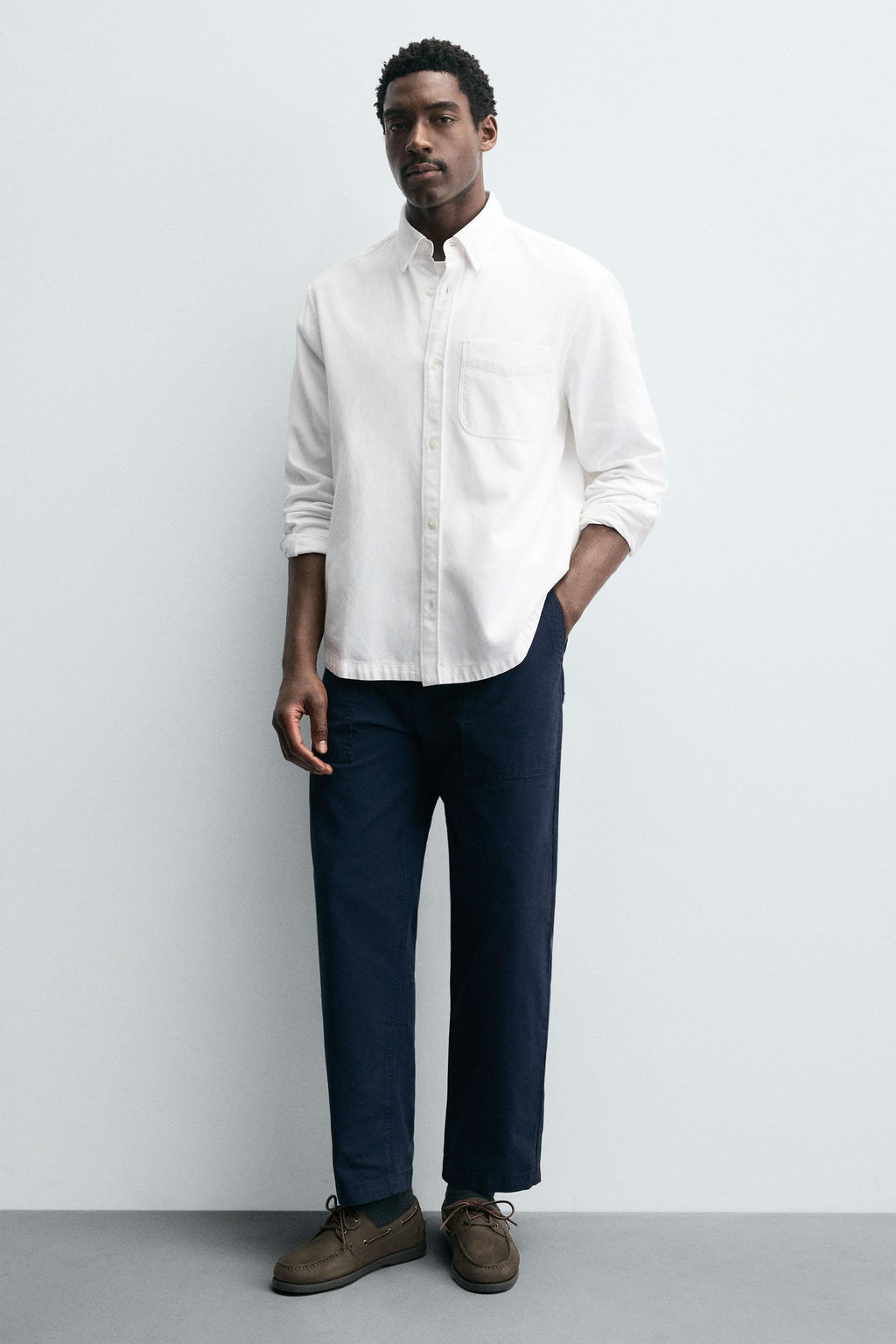LEATHER DECK SHOES - Zara фото 2