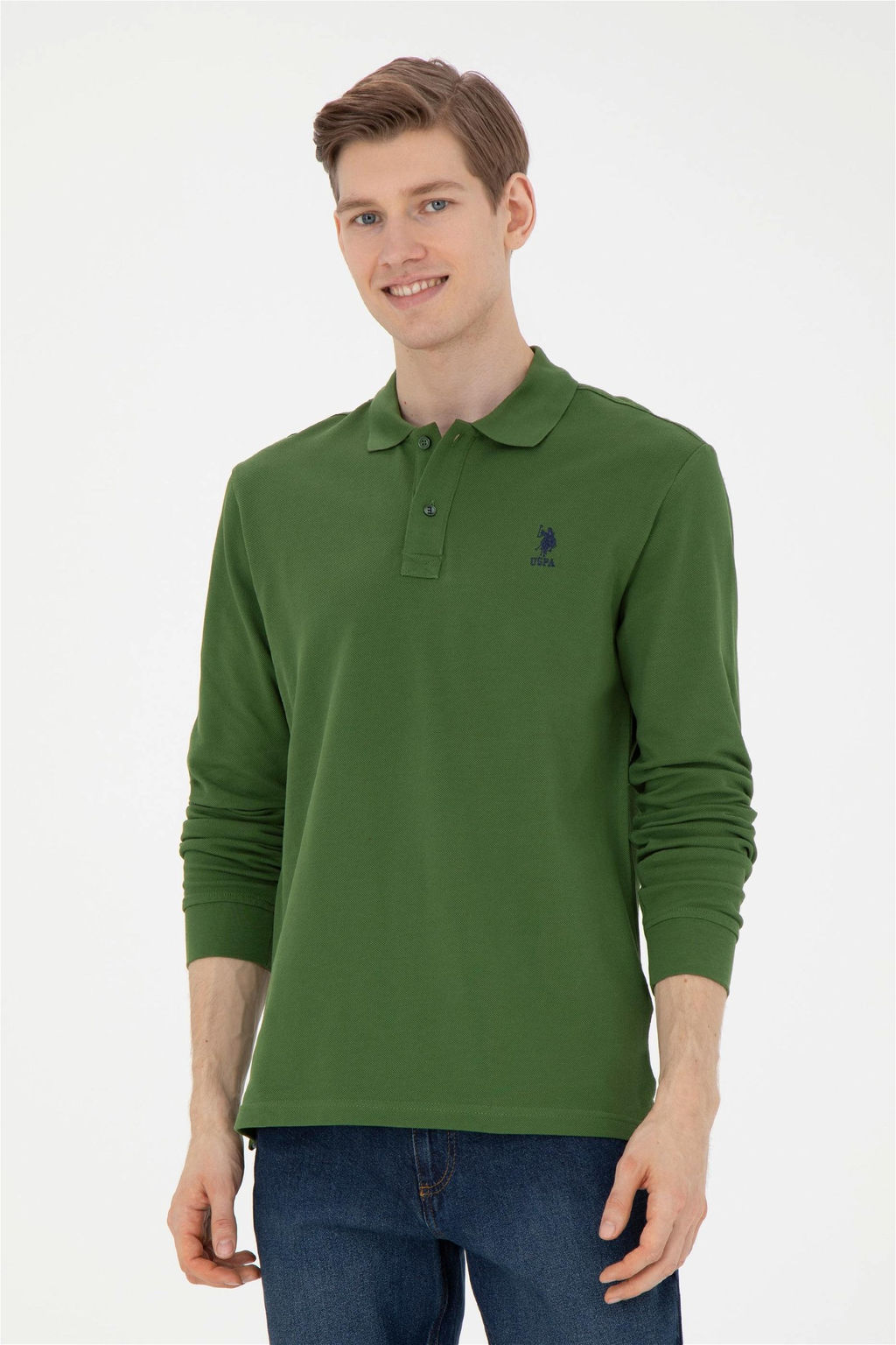 Мужской зеленый базовый свитшот Неожиданная скидка в корзине - U.s. polo assn фото 3