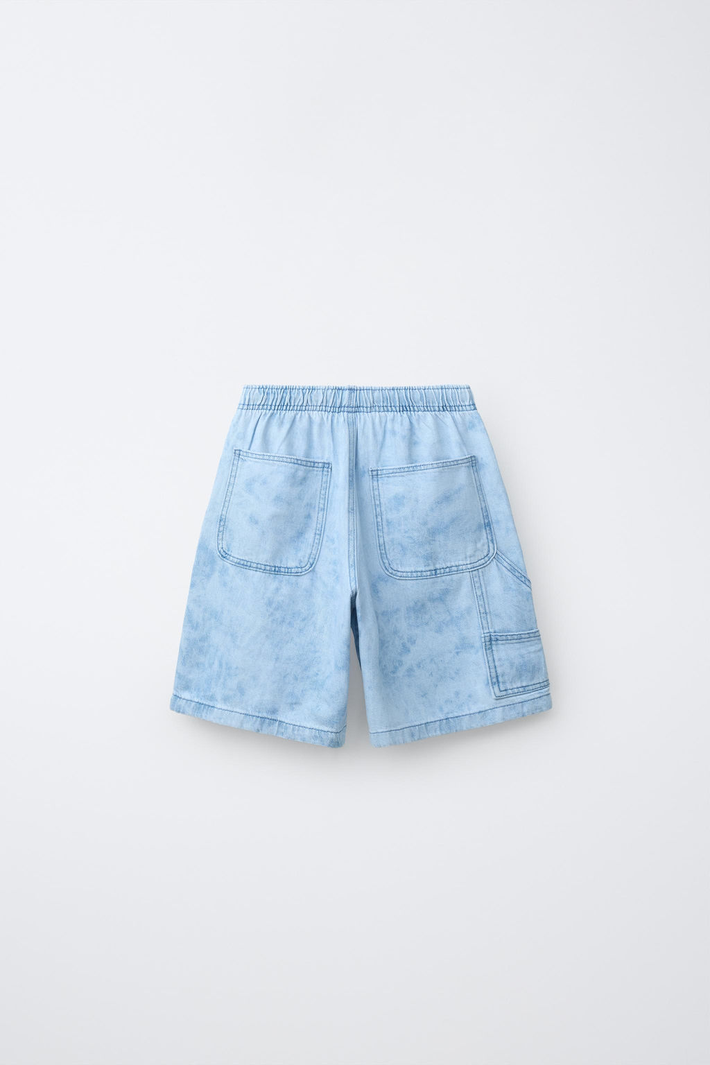 BERMUDA DENIM TIE DYE / Azul claro - Zara фото 2