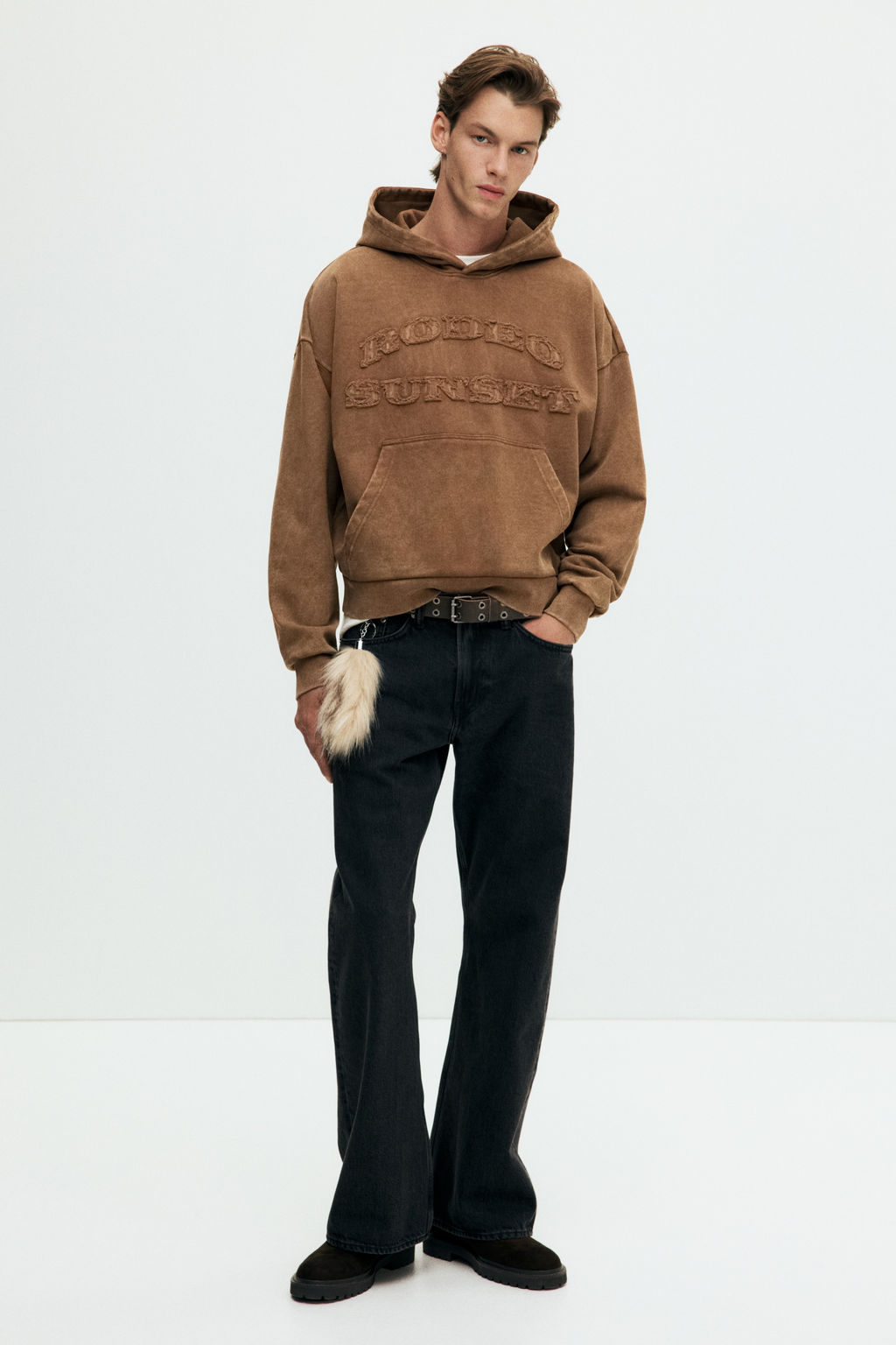 Sudadera con efecto lavado Oversized Fit - H&m фото 5