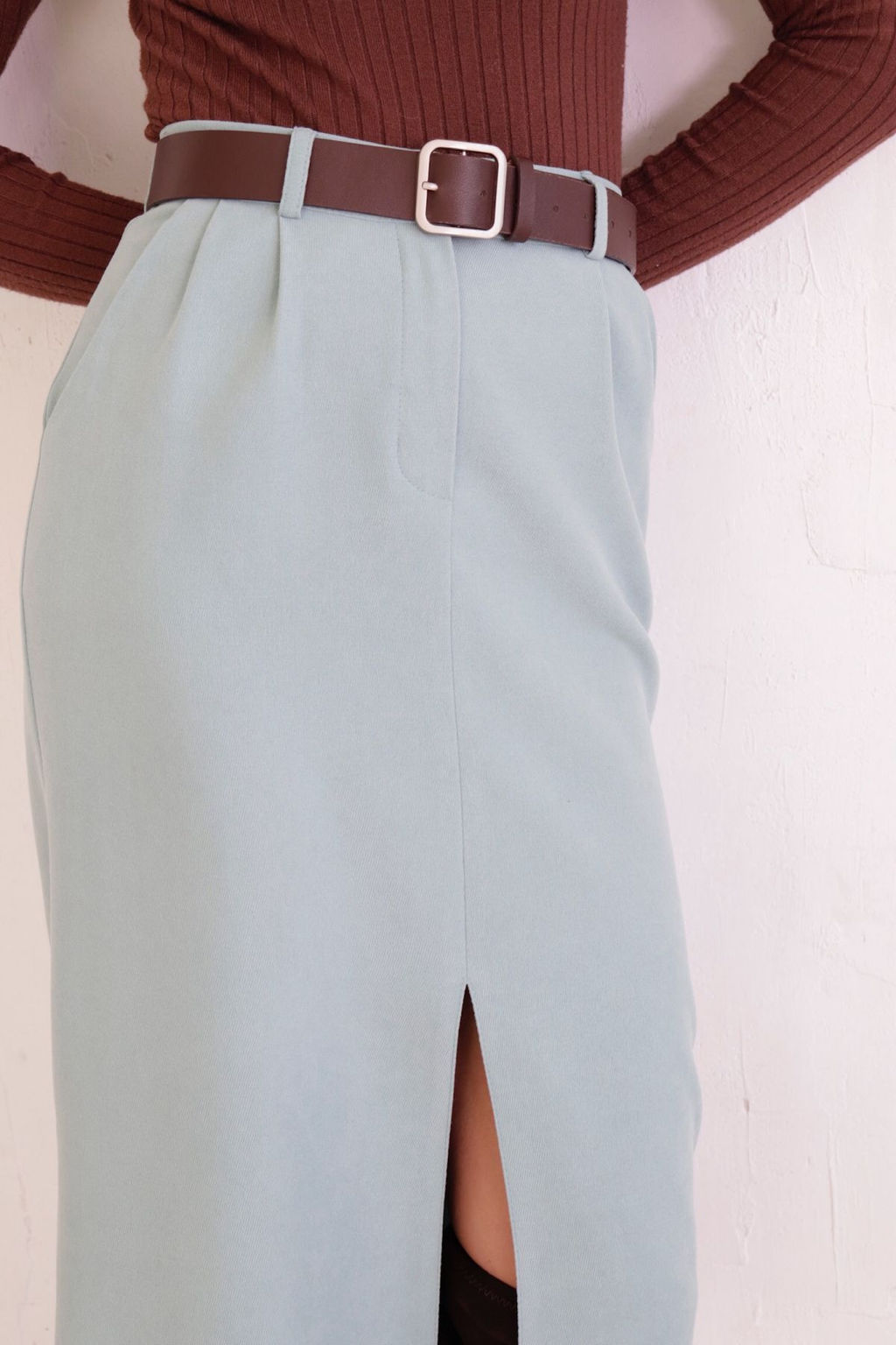 Юбка миди-макси с разрезом спереди - Martichelli фото 64