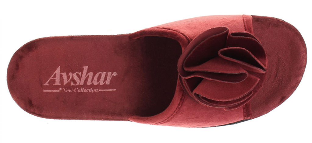Тапочки Avshar 02870-22_бордо  фото 2