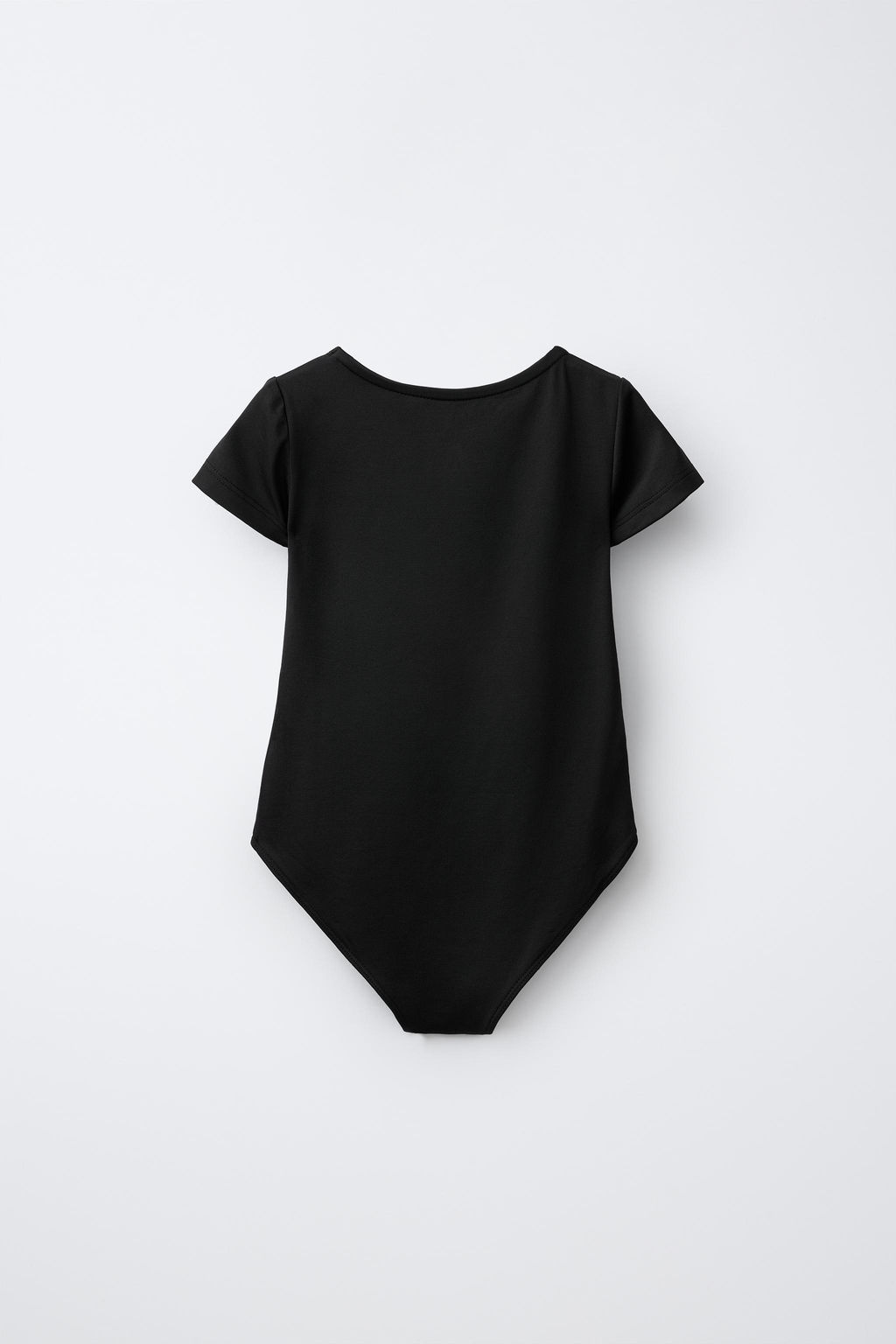 BODY POLIAMIDA MANGA CORTA / Negro - Zara фото 2