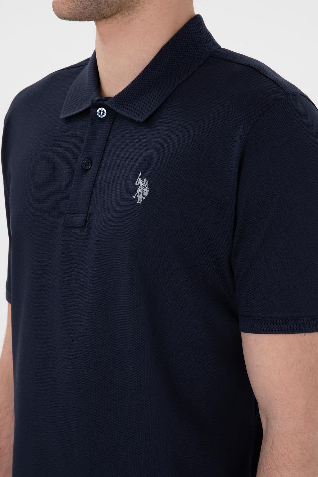 Erkek Regular Fit Polo Yaka Lacivert Basic Ti__rt Sepette S_rpriz _ndirim - U.s. polo assn фото 7