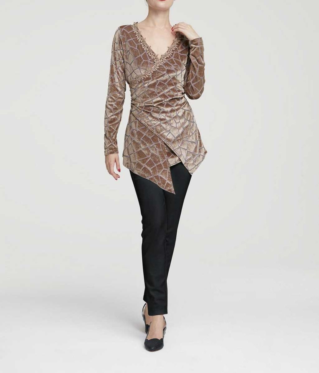 Блузка, серо-бежевая - Heine фото 3