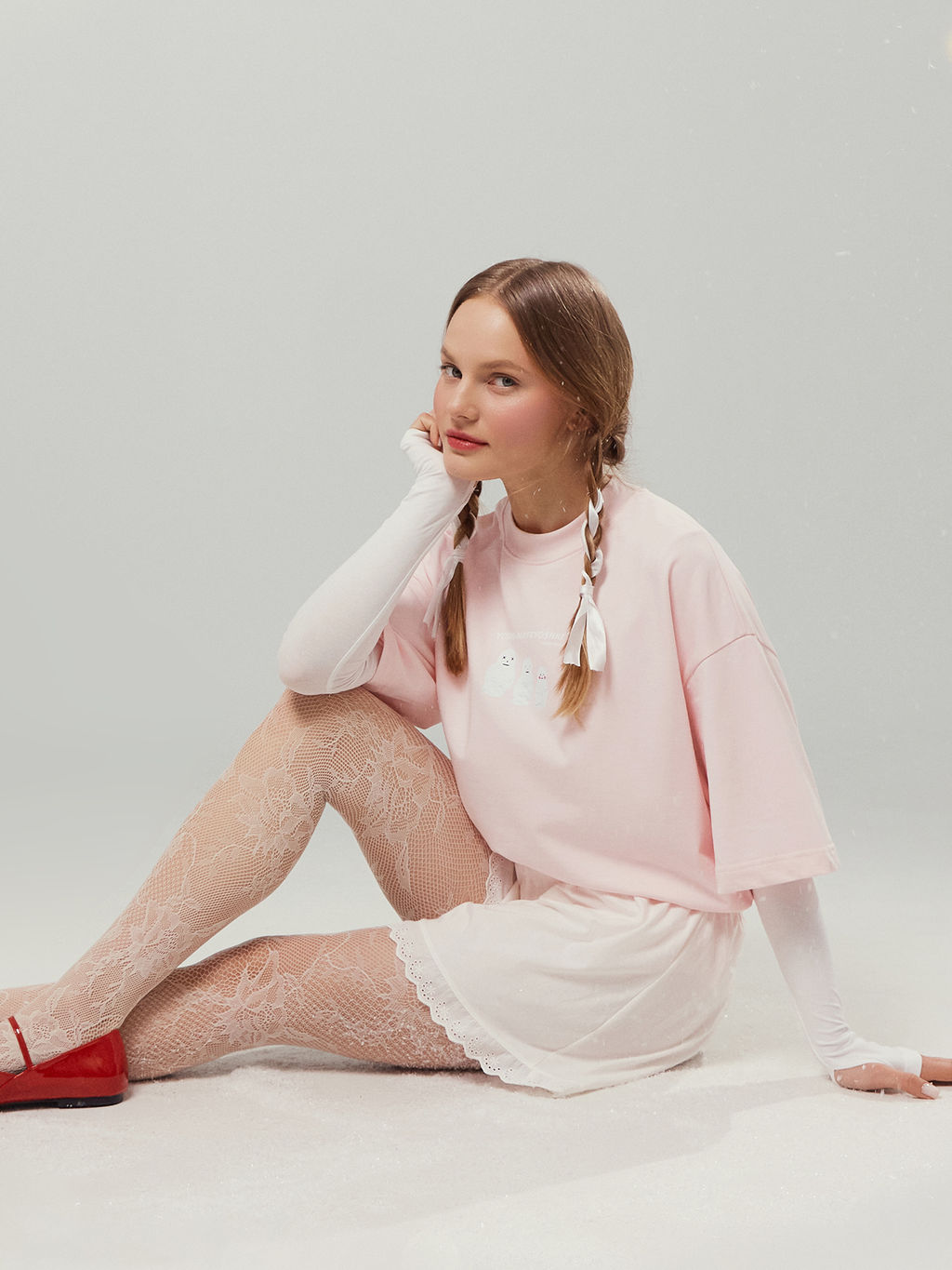 Футболка женская розовая с принтом Yoshki-Matryoshki trash only - Mark formelle фото 7