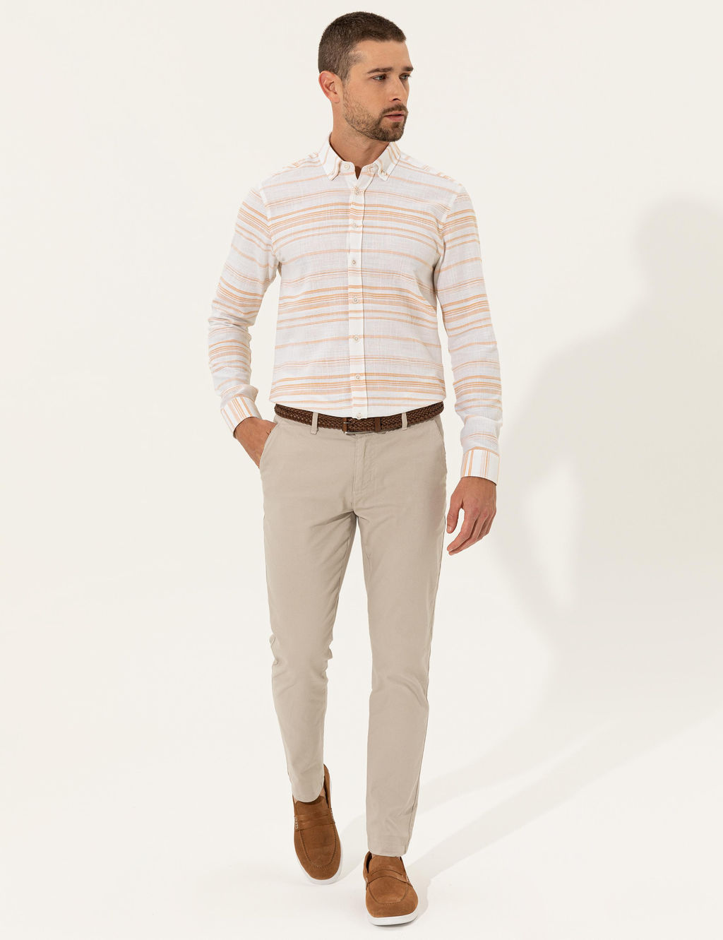 Safran Slim Fit Uzun Kollu G_mlek - Pierre cardin фото 4