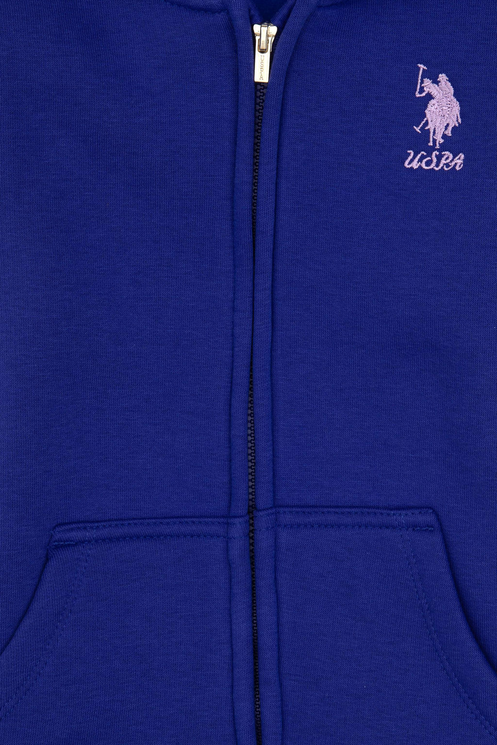 K_z _ocuk Mor Kap__onlu Fermuarl_ _ardonlu Basic Sweatshirt Sepette S_rpriz _ndirim - U.s. polo assn фото 5