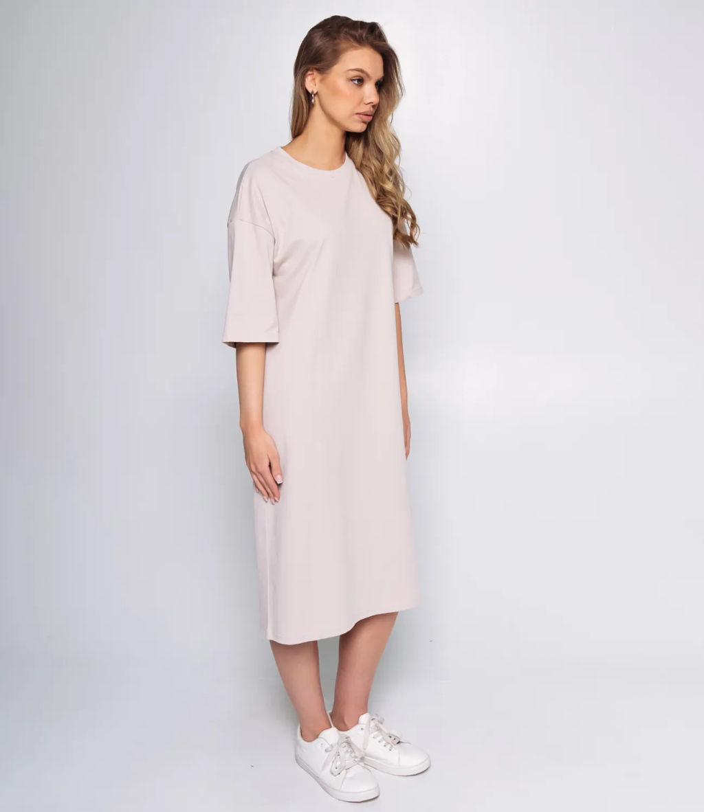 Платье #ОКТ095008, бежевый