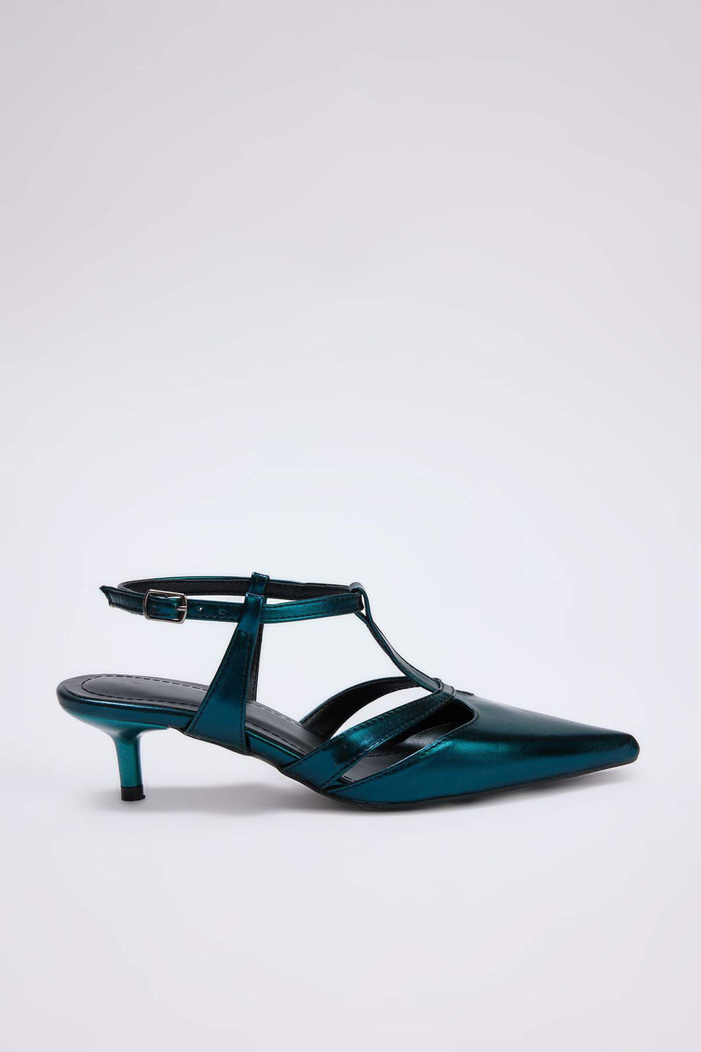 Petrol Yesili Kad?n 4,5 cm Klasik Topuklu Ayakkab? TAKSS26TO00019