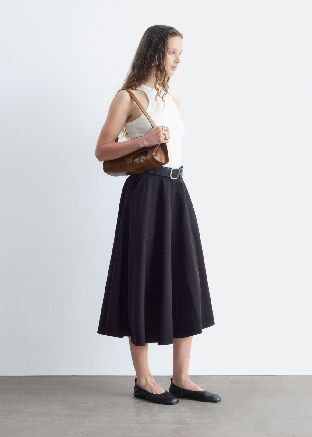 Falda sastre con corte circular - H&m фото 7